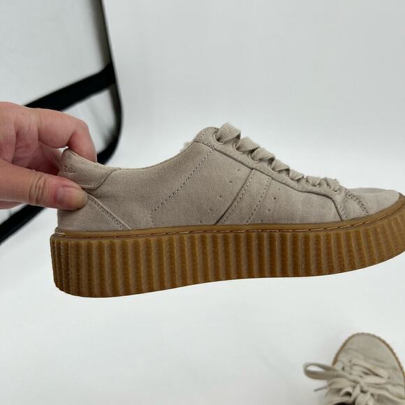 Indigo Rd Cray platform fashion lace up sneakers comfort low top neutral sz 6.5 - Picture 4 of 10